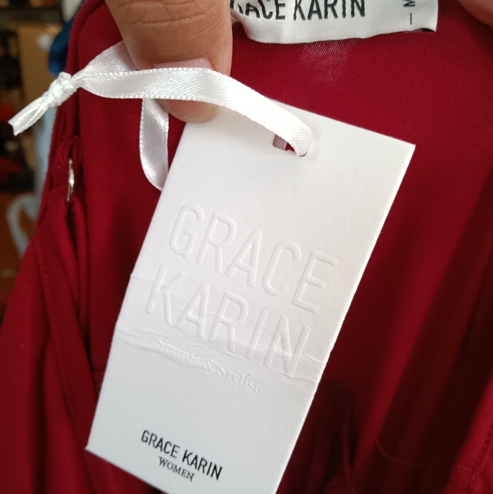 V-Neck Valentine's Maxi Dress NEW - Picture 3 of 6